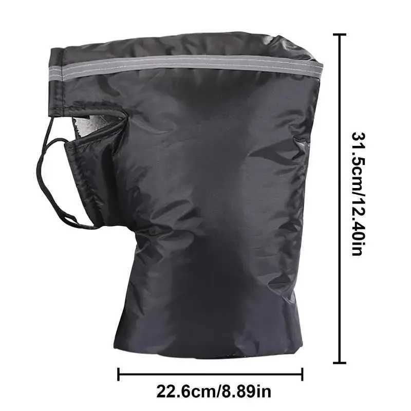 Motorcycle Handlebar Mittens for Winter Windproof Warm Motorcycle Hand bar Cover Battery Bike Windshield Gloves Handlebar Muffs S25118