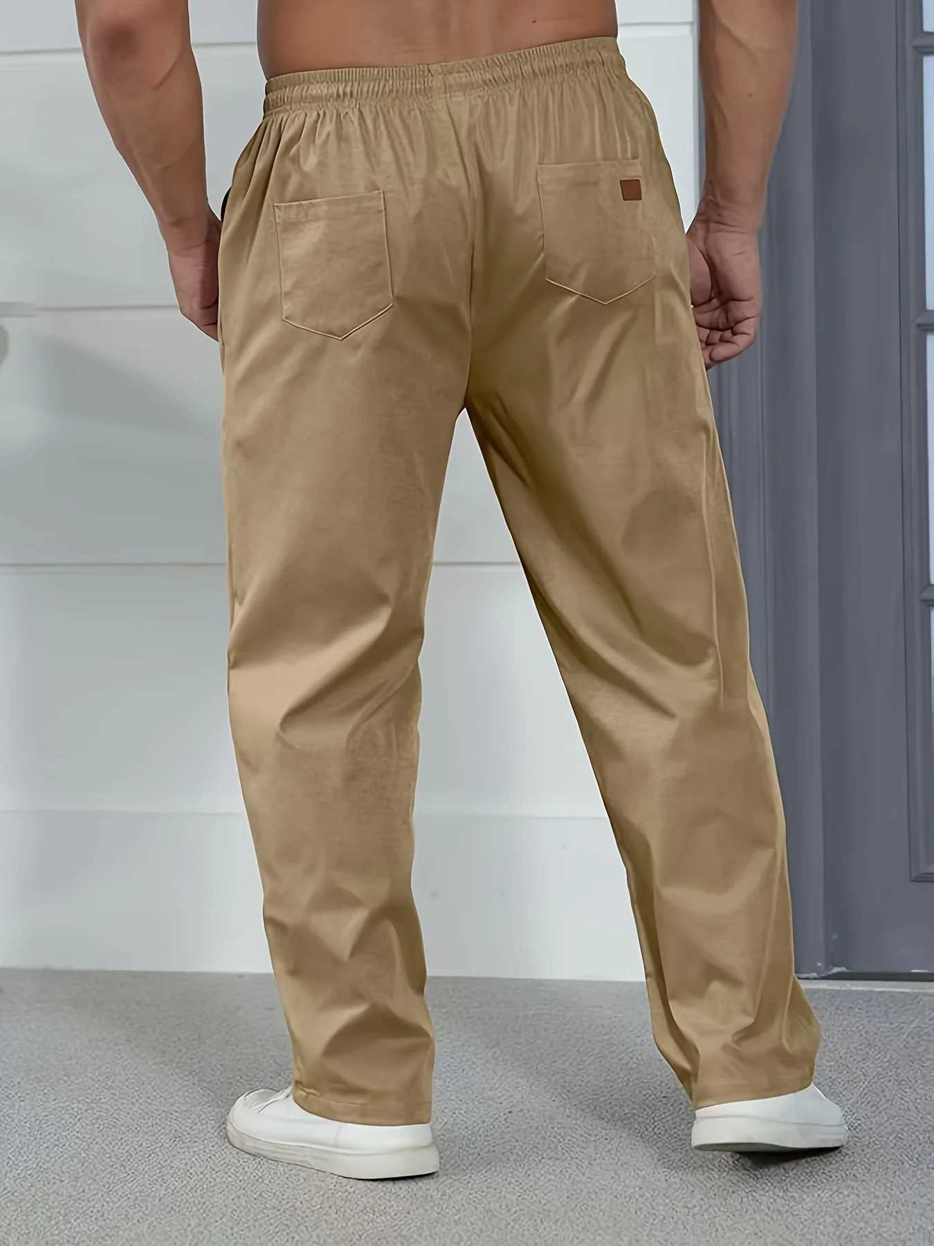 Mens casual jogging pants for relaxation suitable for cargo pants drag and drop sports pants hiking outdoor diagonal sports pantsXJ250410