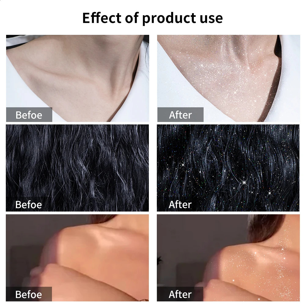 100ml high gloss glitter spray can be used for bodyhairclothes 250410