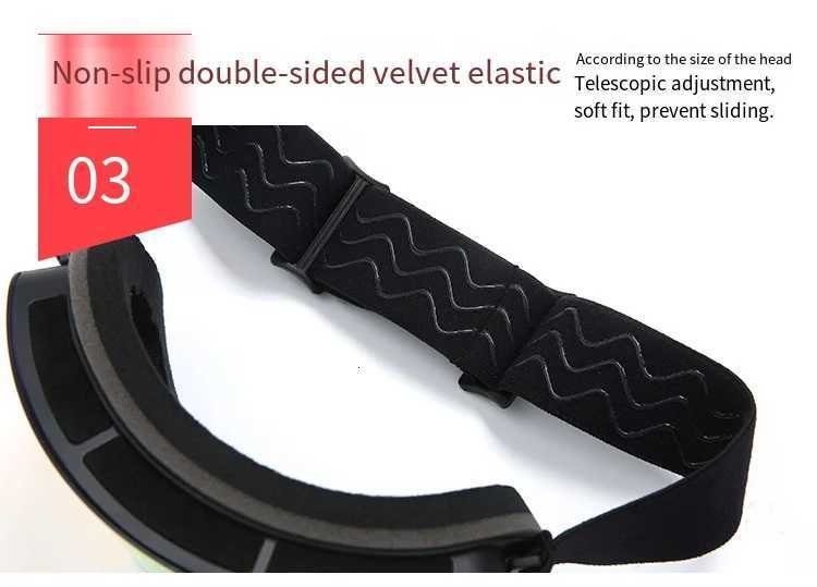 Ski Snowboard Goggles Women Men Skiing Eyewear Mask UV400 Snow Protection Over Glasses Adult Double Anti-Fog Lens Cylindrical K251110