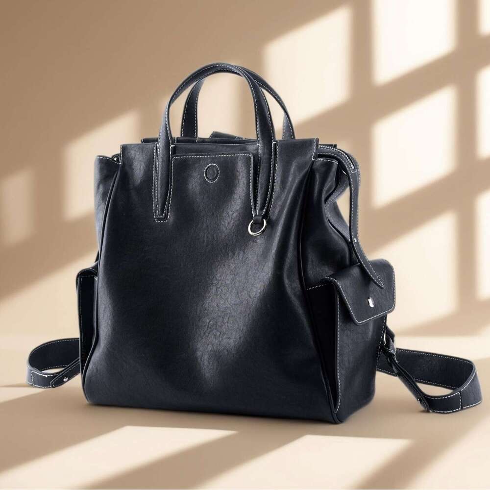 Luxury Bag Designer Yamashita Song Large Backpack Unisex Top Layer Cowhide Vegetable Tanned Leather Inch Laptop Bag