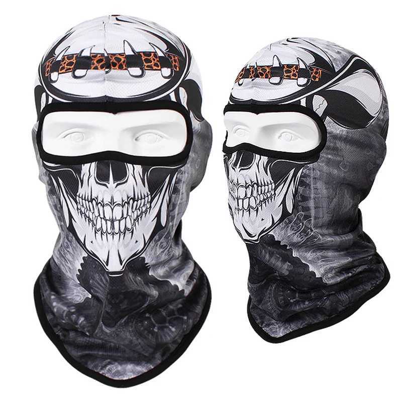 Motorcycle Headgear Cap Men Balaclava Multi-function Skull Face Mask MTB Bicycle Full Face Cover Shield Sunscreen Women Headwear S251110