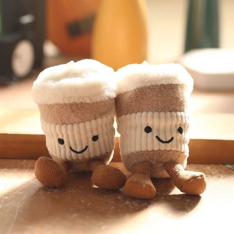 Hot Cute Plush Milk Tea Cup Keychain Cute Fluffy Beverage Keychain Bag Accessories Backpack Toy Doll Childrens Birthday Gift W250411