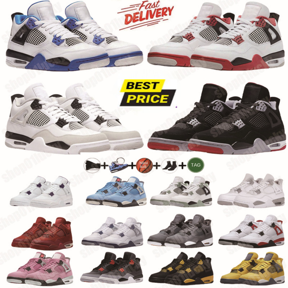 2026 TOP Designer Sneakers Men Women Black White Thunder Pink Oreo Bred Military Blue Cool Grey Mens Womens Outdoor Casual basketball shoes