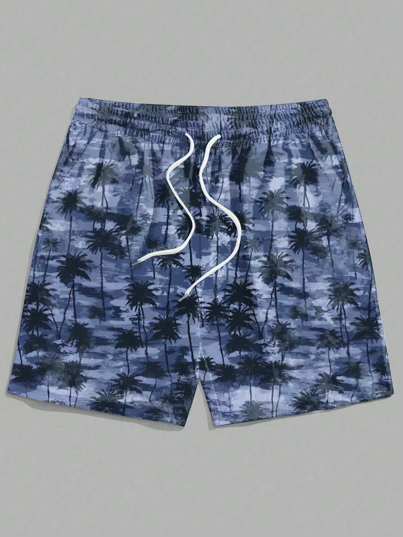 Mens Hawaiian Swimming Relay 3D Hawaiian Plant Pattern Beach Shorts Quick Drying Outdoor Leisure Sports Shorts Fashion Mens ShortsW250410