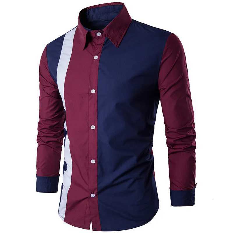 2025 new mens simple fashion long sleeve button down shirt casual lapel 3d design spring/autumn streetwear outdoor tops K251110
