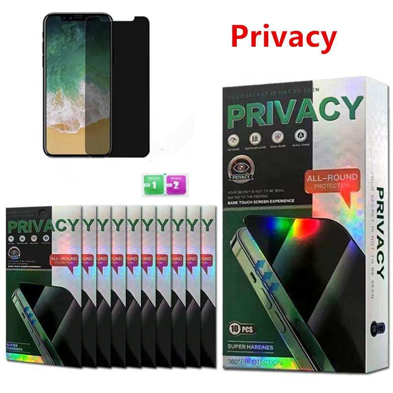 Anti-Spy Privacy Tempered Glass Screen Protector for huawei samsung iphone 11 12 plus 13 14 15 16 17 pro max x xr 7 8 plus with package