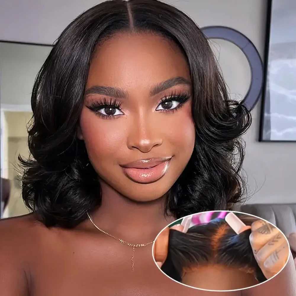 Wear and Go Glueless Body Wave Bob Wig 100 Human Hair Wigs for Women Pre Plucked 5x5 Pre Cut Lace Front Wigs Human HairT251111