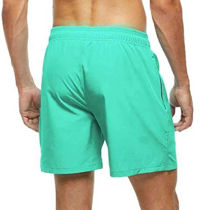 Mens swim trunks summer swim board shorts quick drying beach shorts swimsuit with side pockets and mesh liningW250410