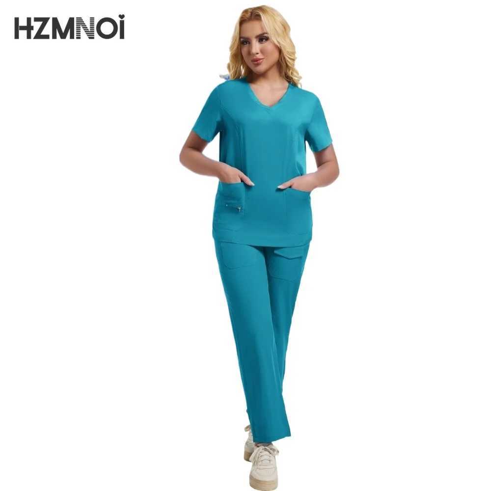 Multicolor Medical Uniforms Women Hospital Surgical Nurse Scrubs Set Nurses Accessories Dental Clinic Beauty Sn Soft Workwear X250410