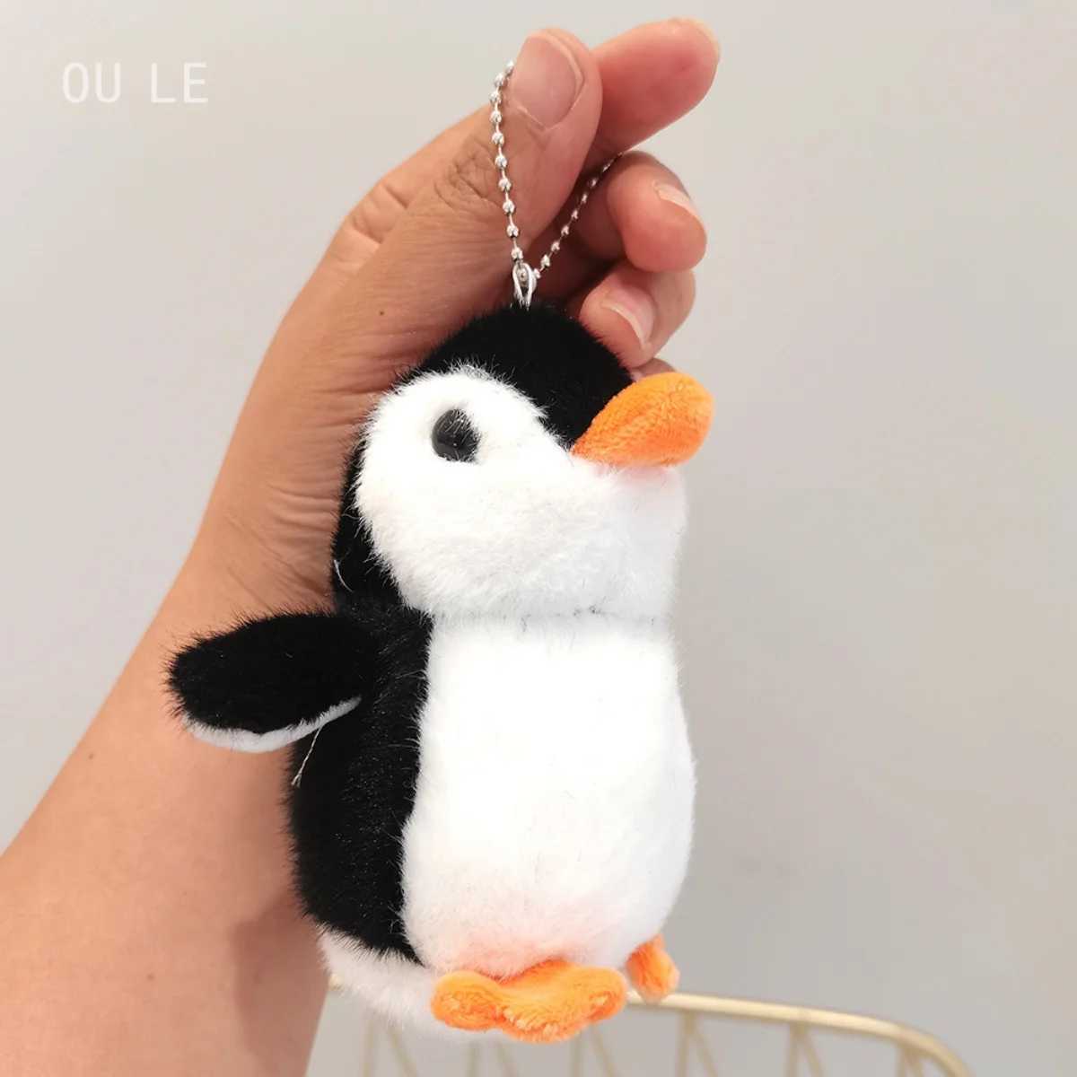 Plush Soft Filled Toy Keychain Cute Cartoon Penguin Doll Bag Charm Pendant Accessories Girl Kavay Gift Car Keychain W250411