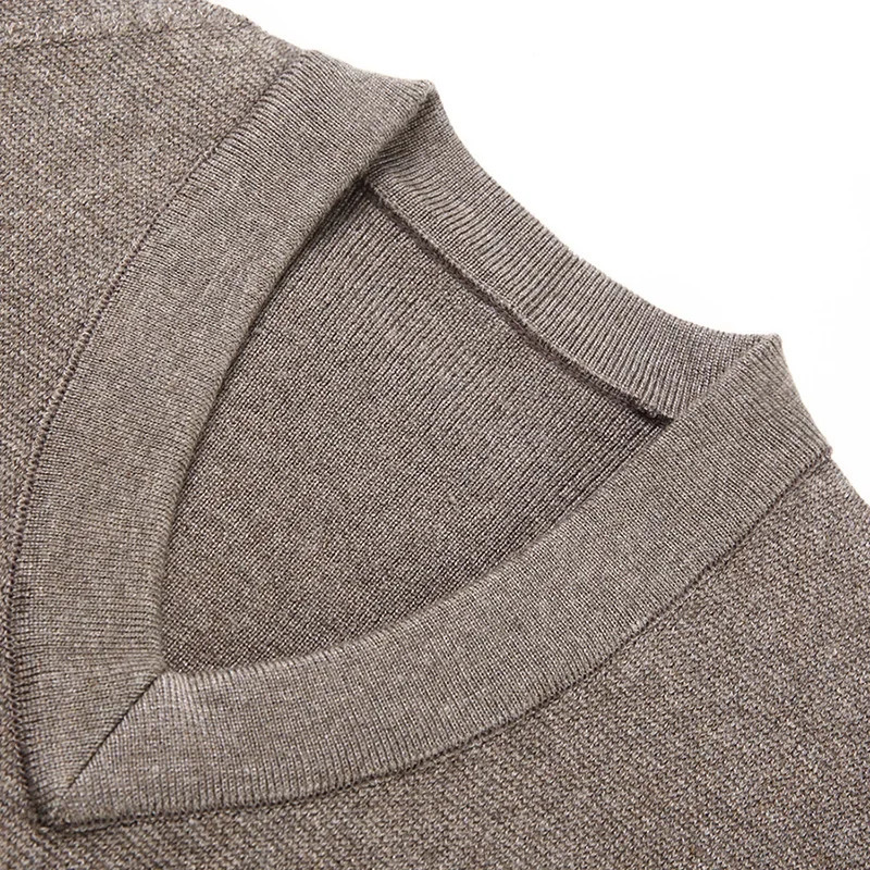 Mens Thickened Casual Sweater Tank Top Autumn and Winter Warm Vest 251104