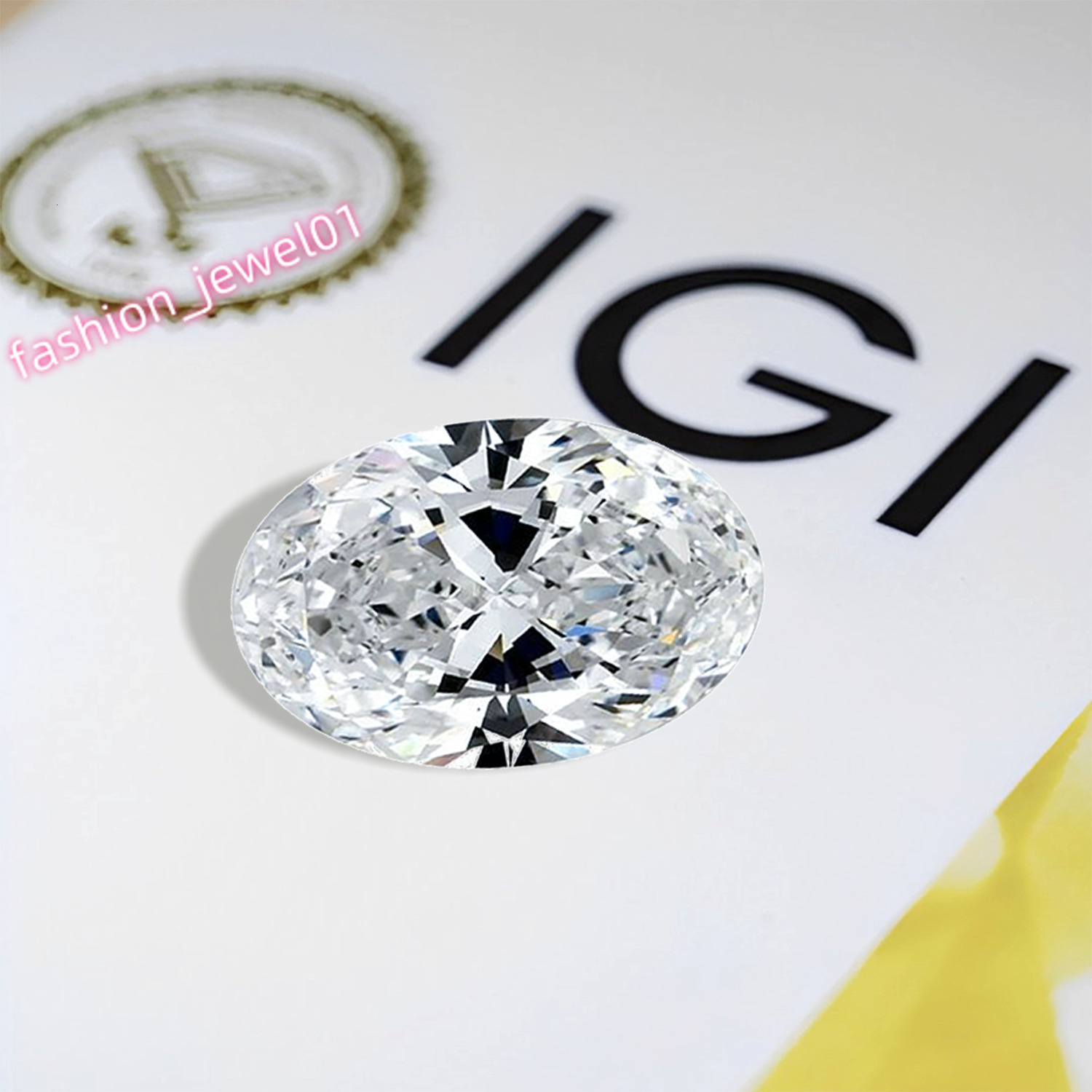 4Carat D VS1 Oval Cut CVD Synthetic Diamond Loose Lab Grown Diamonds With IGI Certificate Engagement Ring