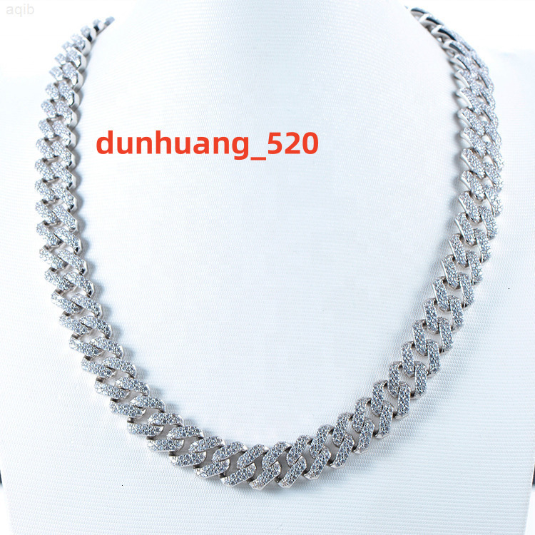 12mm Hip Hop Jewelry Cuban Chain Link Gold Cuban Necklaces Gift for Men Fashion Party Accessories