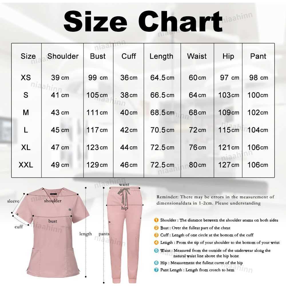 Scrub Set Uniform Female Jogger Medical Accessories Medical Surgery Uniform Laboratory Veterinary Clinic Work Clothes Set Male X250410