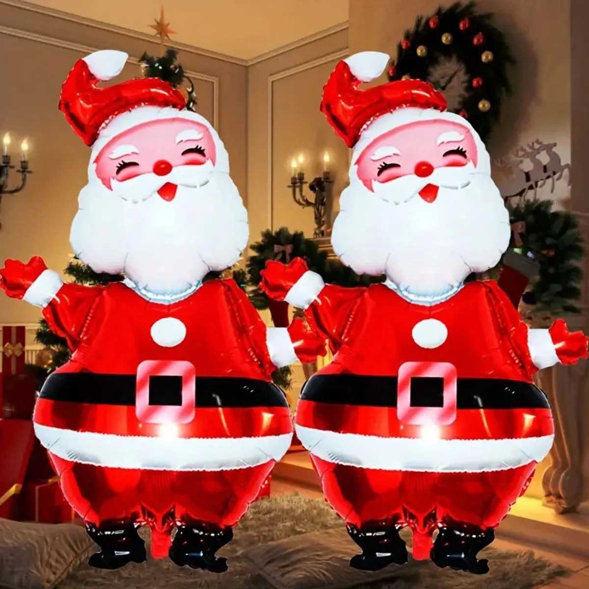 Christmas 1Pcs Extra Large Santa Claus Decorative Balloon - Christmas Party Essential - Perfect for Christmas and New Year Decorations Y251111