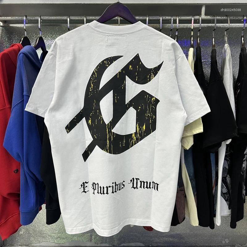 Men's T Shirts American Trendy T-shirts Casual Hip Hop Skull Landscape Print Short Sleeve 2025 -selling Tee Top