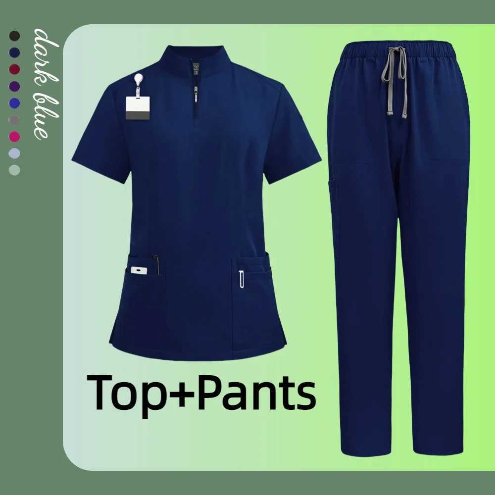 Nurse Uniform Female Hospital Doctor Male Medical Sports Shirt Nursing Pants Neutral Workshop Uniform Beauty Spa Work Clothes New X250410