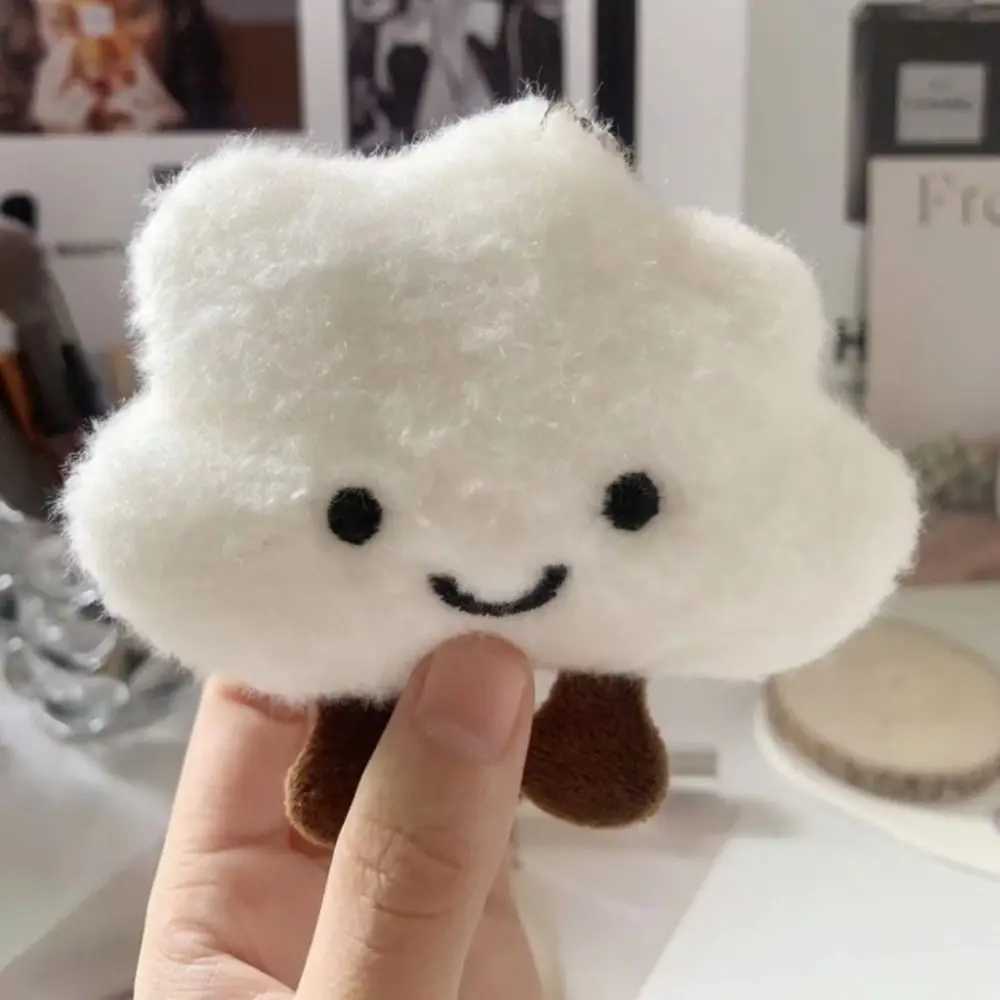 Cute cartoon cloud keychain stuffed toy couple pendant couple keychain student backpack keyring jewelry accessories gift W250411