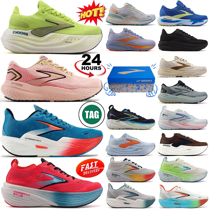 Brooks brookshoes Running Shoes Designer Outdoor Sneakers men women Adrenaline GTS 23 24 Hyperion Elite 4 Max Ghost 17 Glycerin 21 22 Mens Trainers Tennis