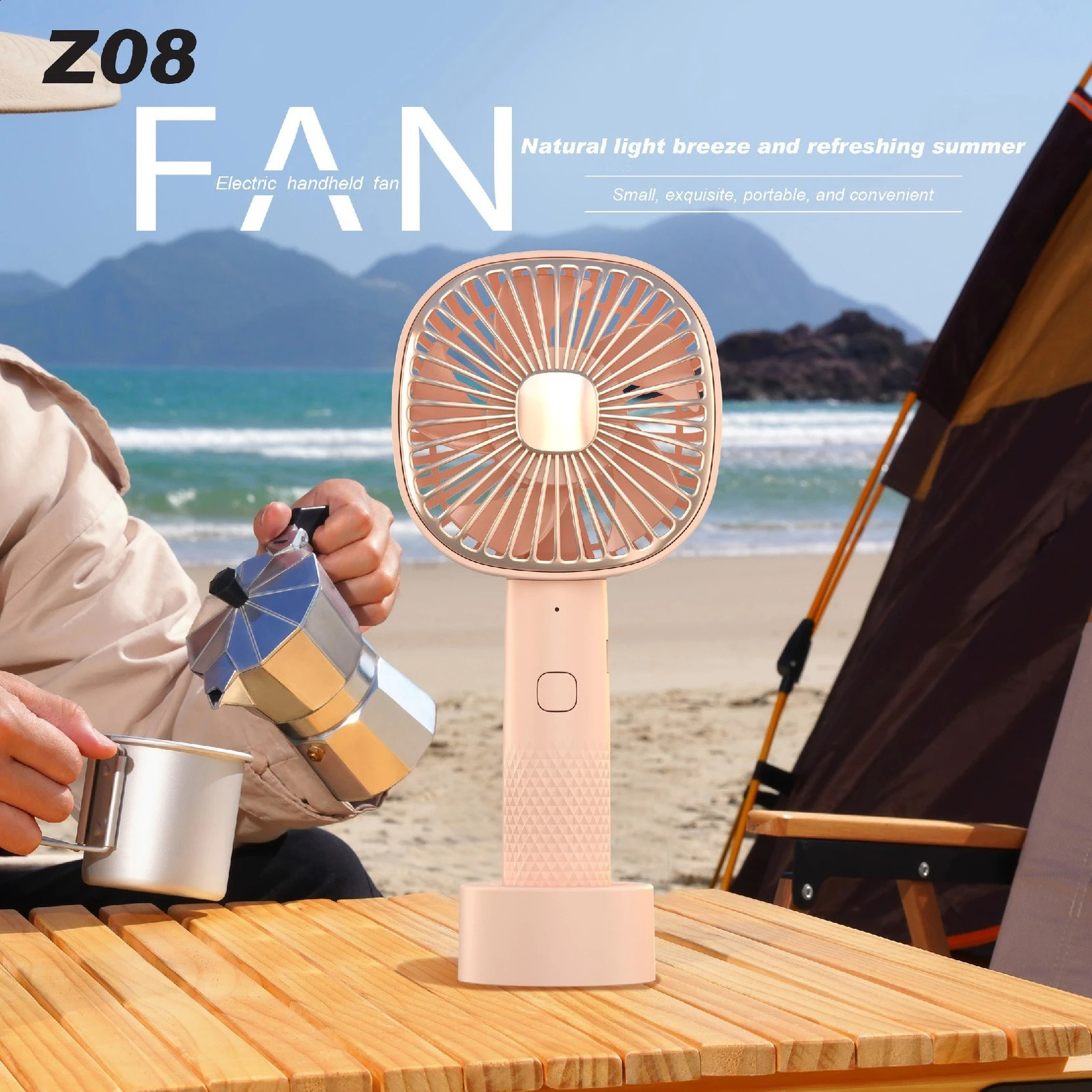 Cross border USB Small Fan Handheld Charging Mini Portable Fan Family Dormitory Small Fan 250409