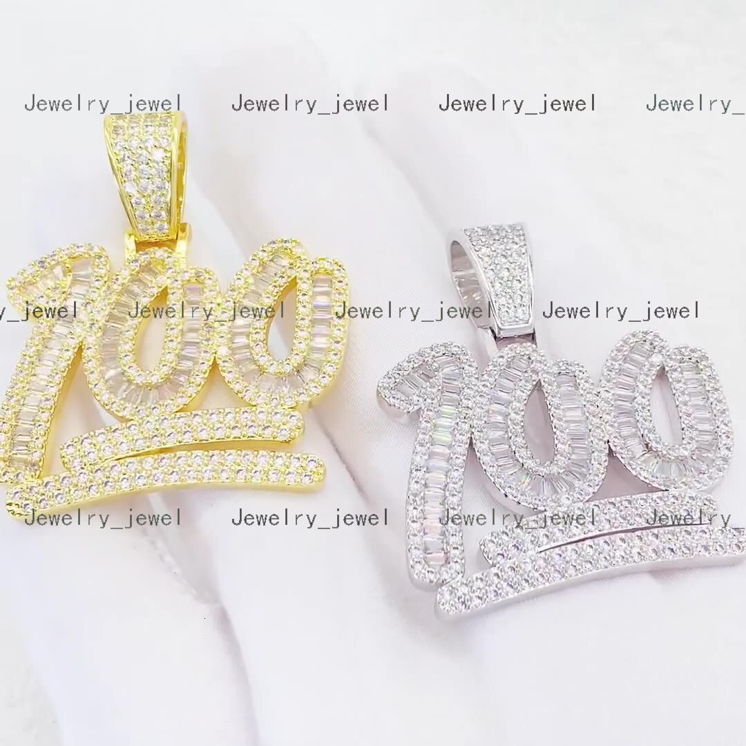 S925 Silver Moissanite Hip Hop Fashion Pendant
