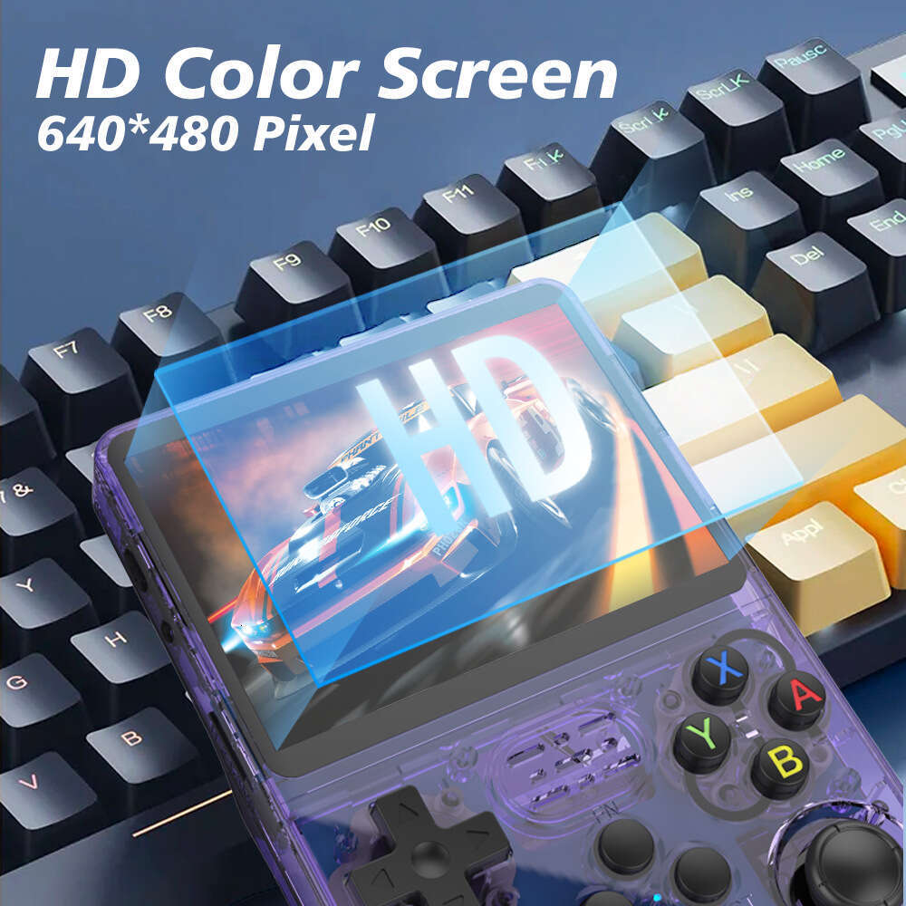 The new r36s Open source handheld console Portable retro arcade game nostalgia 3d dual system handheld