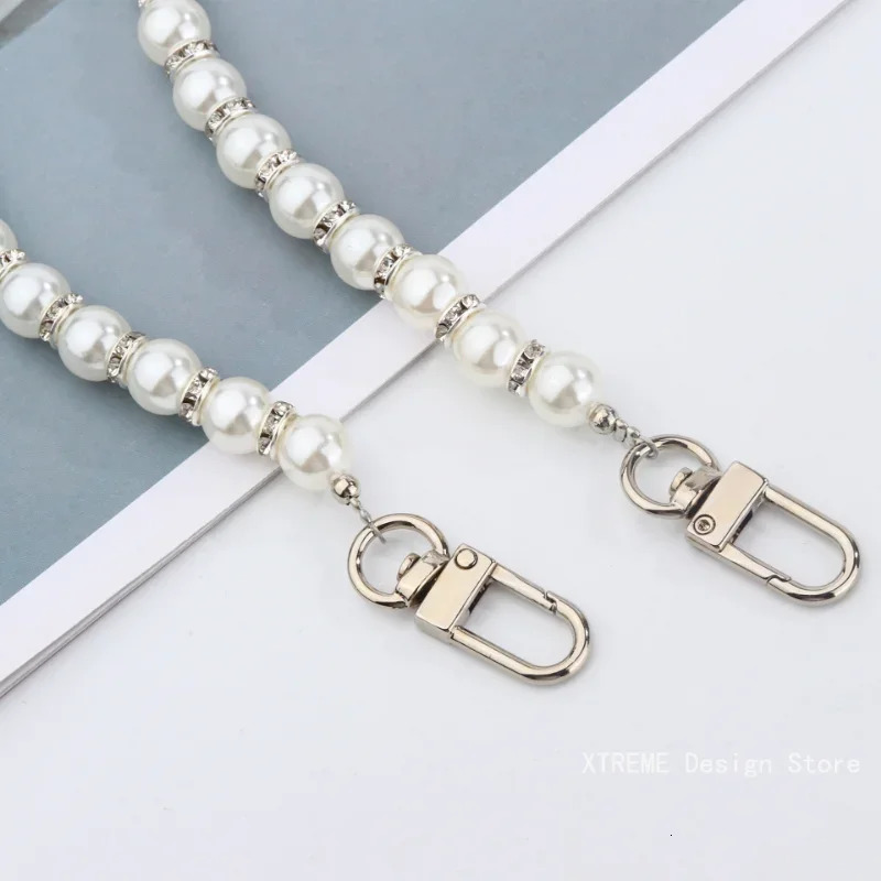 120CM Pearl Strap for Bags Accessories For Handbags DIY purse Replacement Long Beaded Chain Pearl Shoulder Strap For Bag 251110