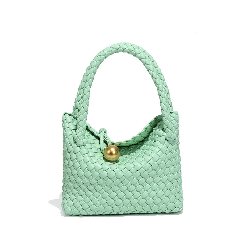 Guguo Free Shipping New Designer Bag French Style Women's Bag Woven Bag High-quality Texture Pure Handmade Woven Bag Handheld Basket Bag