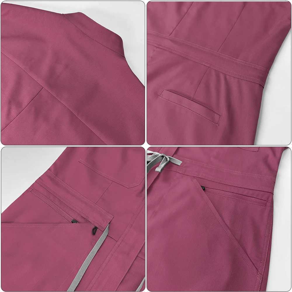 High quality design zipper collar covering nurse frosted jumpsuit medical uniform healthcare center workwear dental veterinary kit X250410