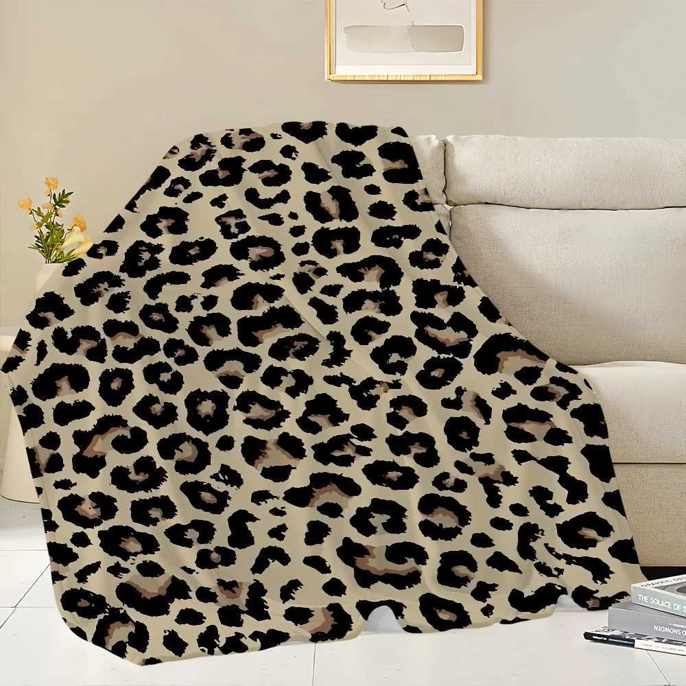 Blanket Flannel Warm Comfort Leopard Soft Plush Print Blanket For Sofa Living Room Office Bedroom Fashion Travel Gift C251111