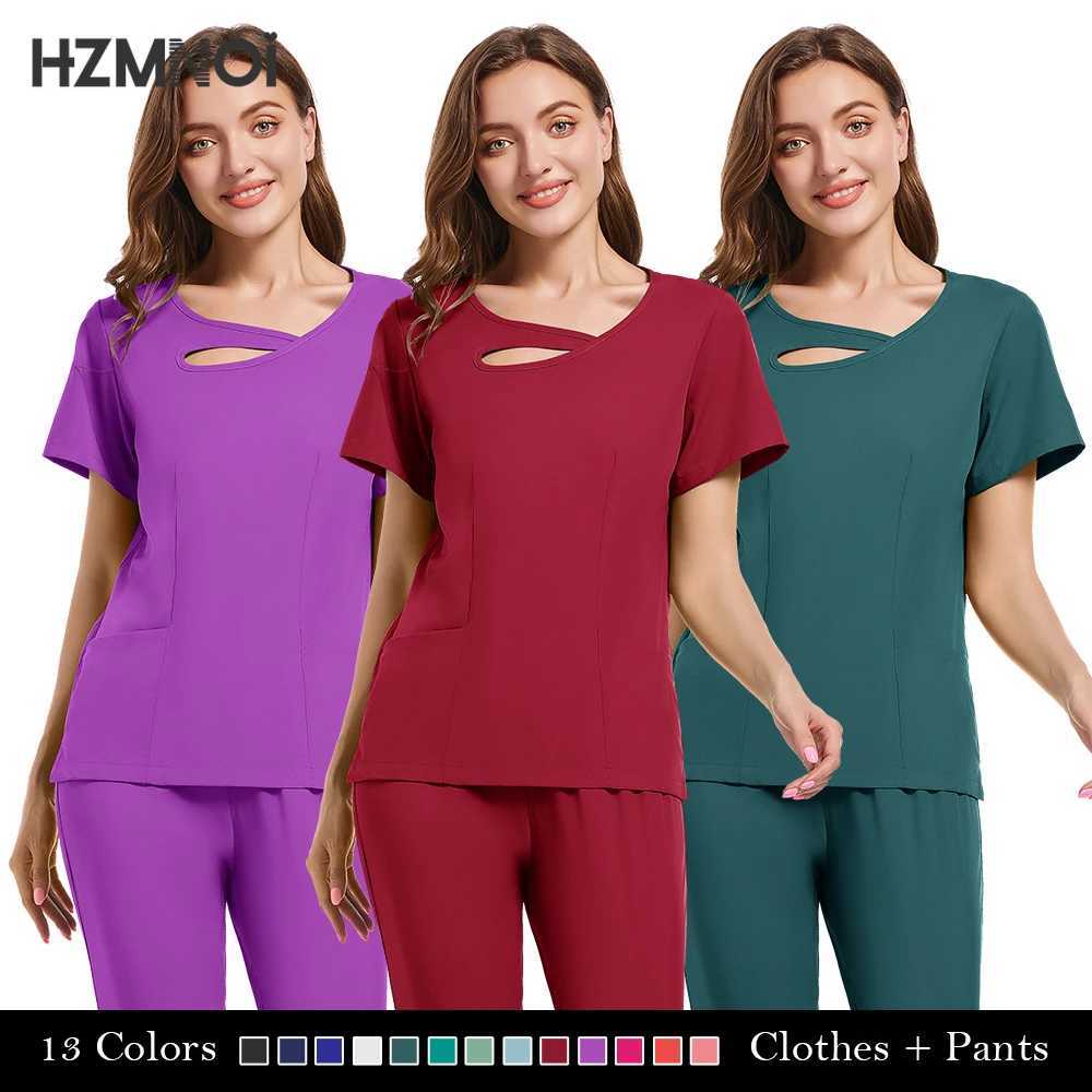 Medical Uniforms Clothing for Women Scrubs Sets Hospital Doctors Clothes Nurses Accessories Dental Clinic Beauty Sn Workwear X250410