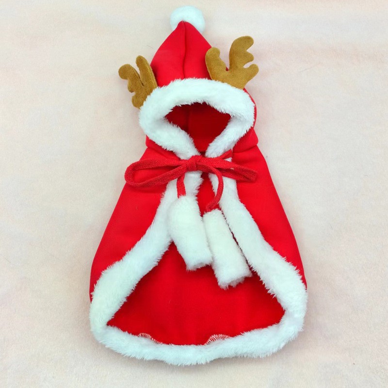 Christmas Plaid Dog Coat for Pets Holiday Pet Clothes Pet Christmas Clothing Cozy Plaid Dog Blanket Jacket