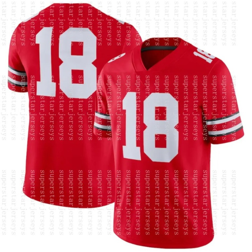 Personalized 4 Jeremiah Smith 2025 College Football Jersey Will Howard Treveyon Henderson Downs Cody Simon Denzel Burke Stroud Miyan Egbuka dfdf