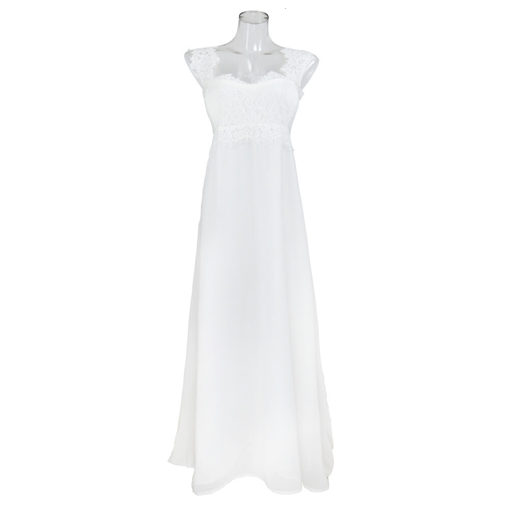 Sexy Lace Splice Grounded Long Dress Girl
