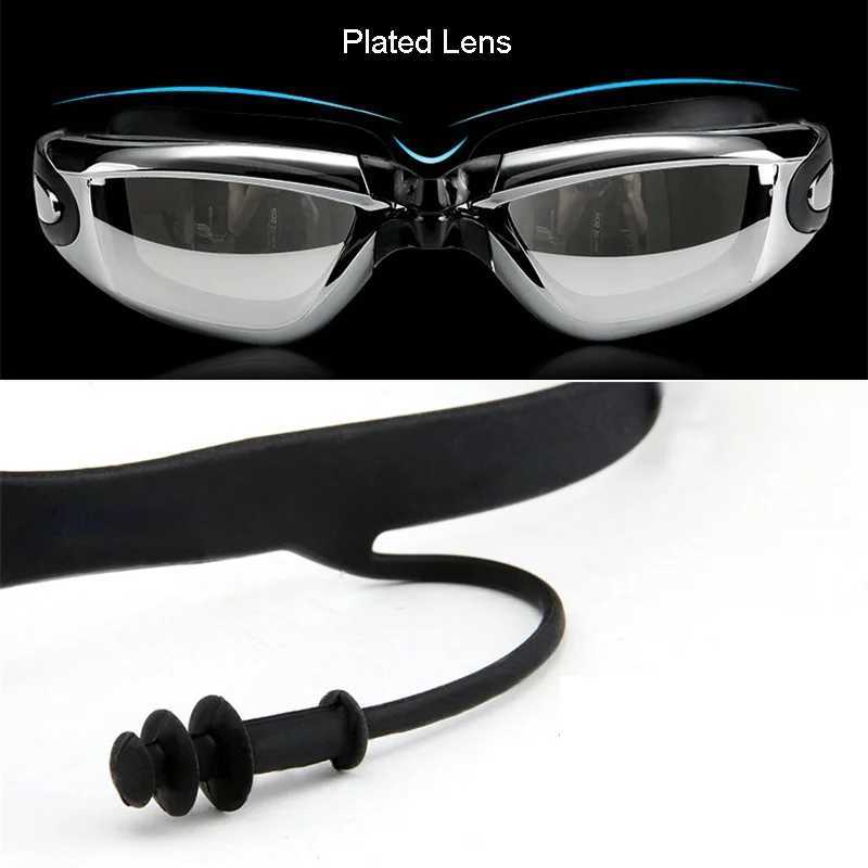 Mens swimming shorts waterproof competition swimming equipment goggles with earplug cap luggage short swimsuit half pants 2022W250410