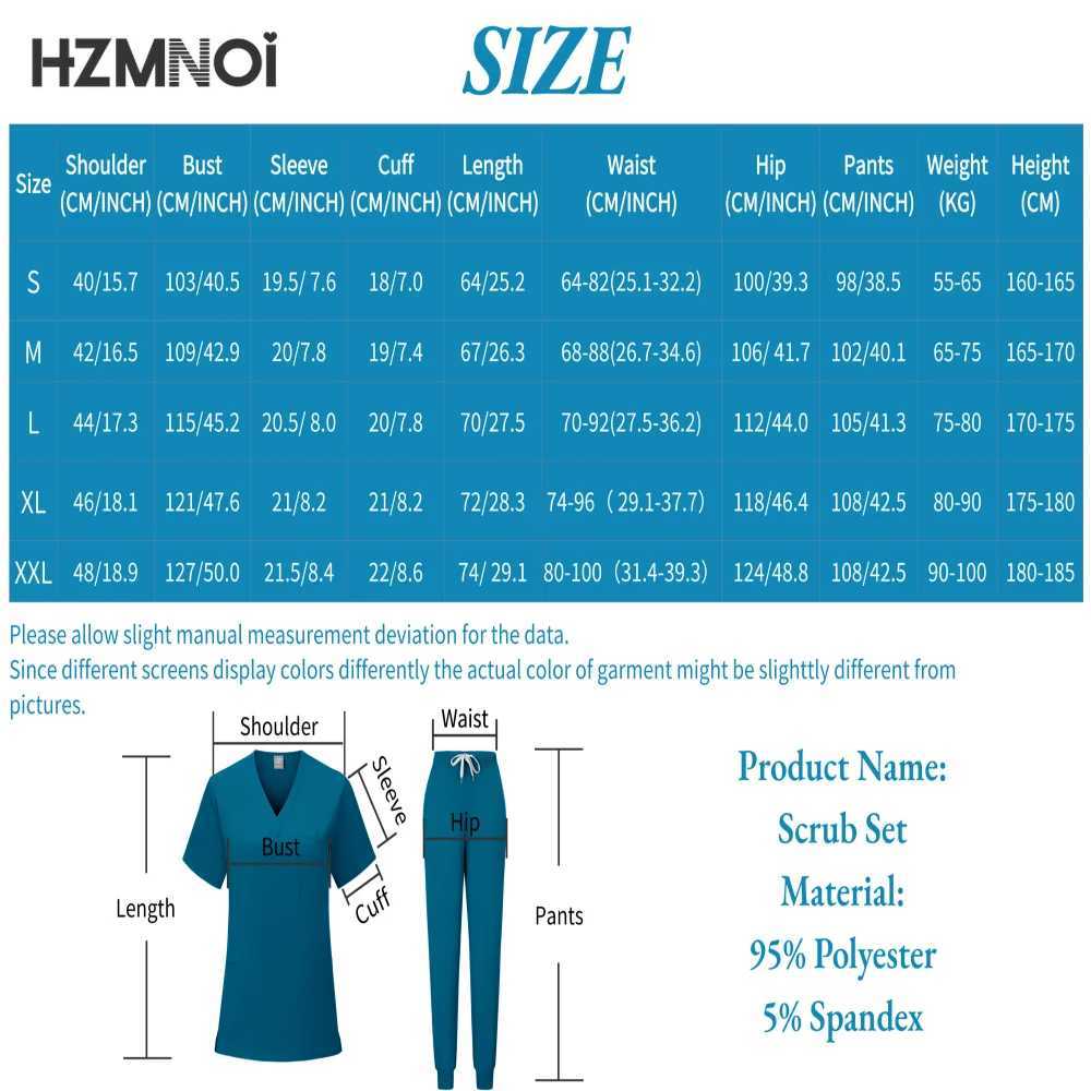 Clearance Scrubs Nursing Uniforms for Women Men Anesthetist Set Tops and Jogger Pants Thin Fabric Operating Room Doctor Workwear X250410