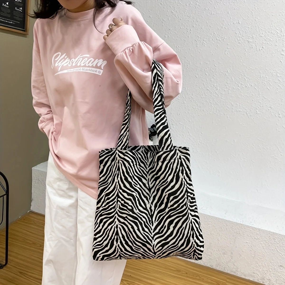 Fashion leopard canvas bag large capacity portable simple shoulder crossbody a pack 251110