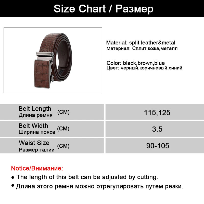 MaiKun Mens Automatic Belts For Men Leather Belt For Business Casual Pattern Belt 251031