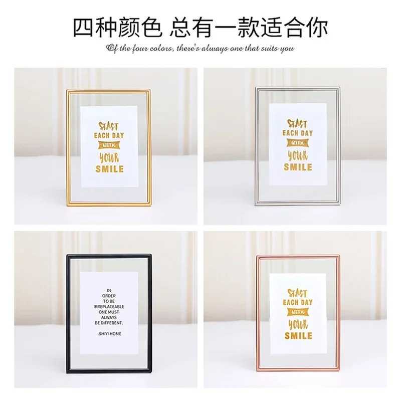 Modern Luxury Nordic Metal Living Room Photograph Kids Art Picture Frame Friends Home Garden Porta Retrato FYPF L251110 H260306