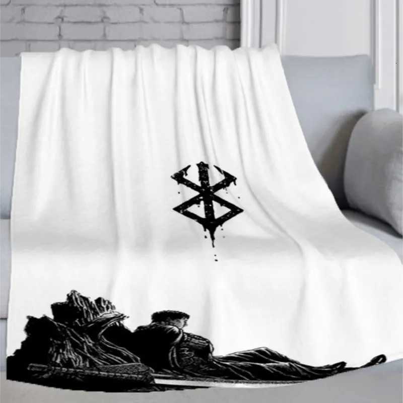 1pc Japan Anime Berserk Blanket Microfiber Bedding Camping Throw Blanket Luxury Downy Portable Office Hypoallergenic Flannel C251111