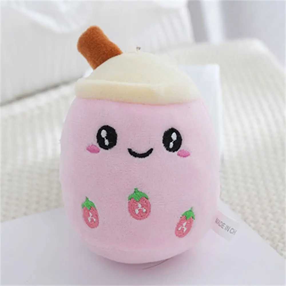 1 soft plush bubble tea cup keychain Kawaii fruit milk tea filled doll keychain girl friend birthday gift W250411