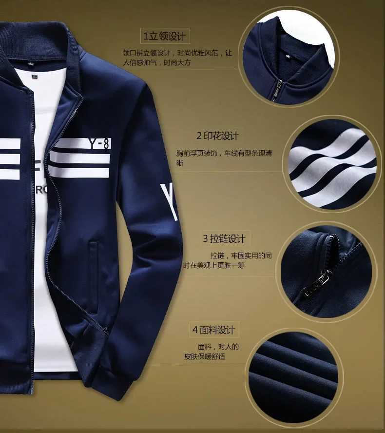 Plus Size 9XL 8XL 7XL Mens Sporting Suit Male Tracksuit Men Spring Autumn Casual Sportswear 2 Piece Set JacketPants ClothingT251111