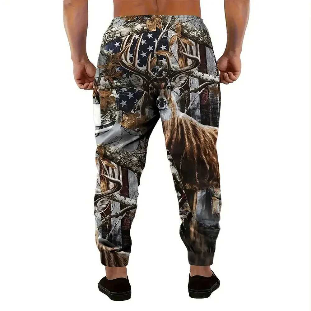 New Fashion 3D Skeleton Full Body Printed Sports Pants Winter Thick Warm Pants Mens Loose Casual Pocket Drawstring Sports PantsXJ250410