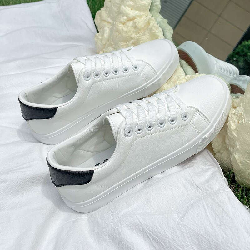 Free shipping Style White Sneakers Unisex Flat for Teenagers Students Couples Sports Men All zhanyishengli Seasons Campus Men's Shoes