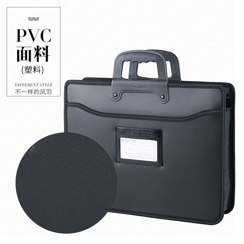 Large-capacity A4 Portable Document Bag Office Document Information Bags Pockmarked Dotted Briefcase Business Bag Promotional 251106
