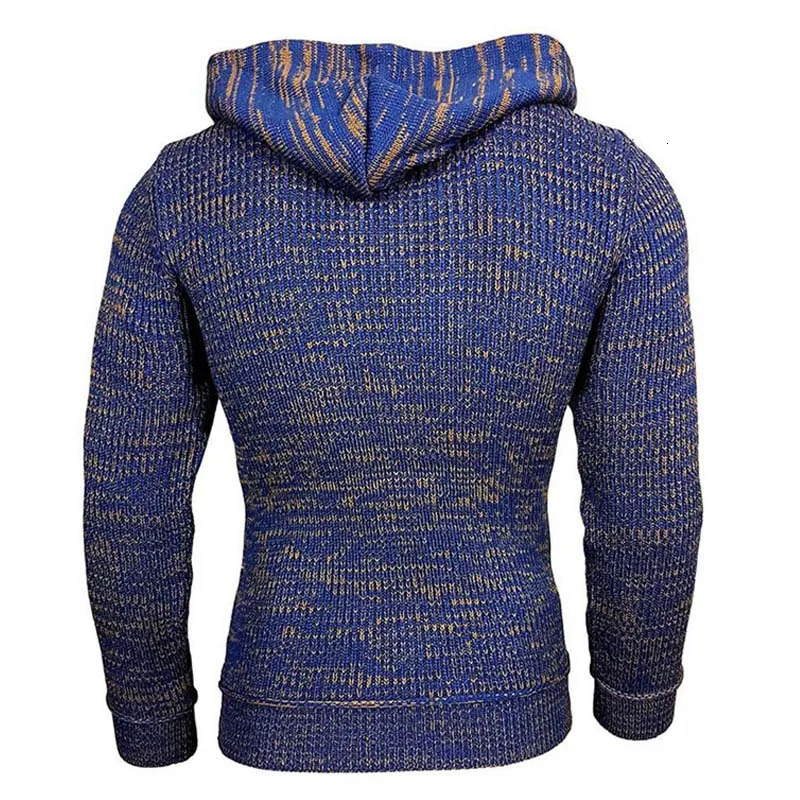 Mens Oversized Sweater Autumn Winter Casual Hooded Sweaters Pullover Men Full Sleeve Knitted Streetwear Pull Homme 251030