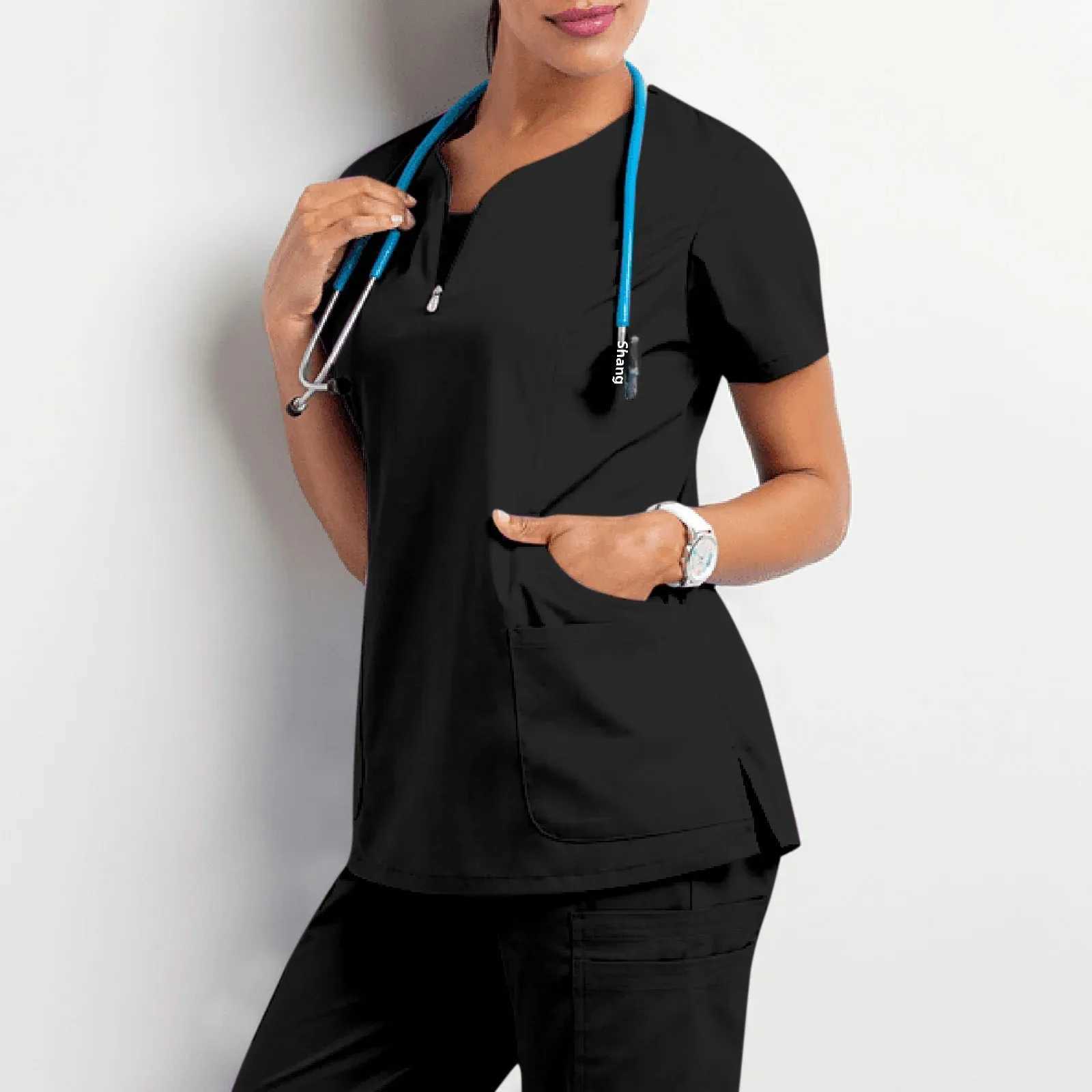 Operating Room Short Slves Scrubs Womens Scrubs Short T Work Clothes Nursing Scrubs Isolation Clothing Work Clothes X250410