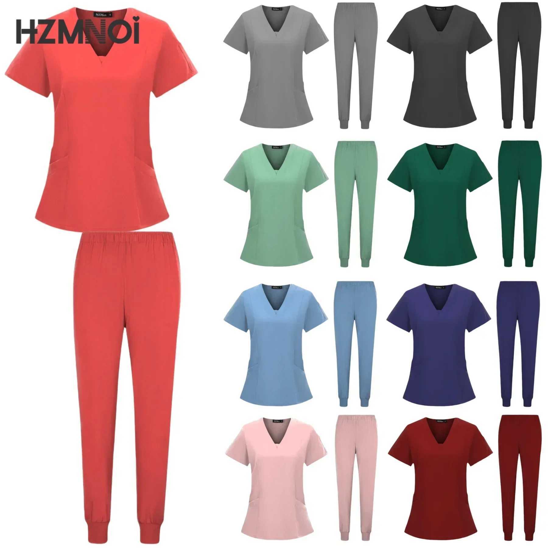 New Style Medical Uniforms Women Scrubs Sets Tops and Pants Hospital Doctors Nursing Clothes Nurses Accessories Dental Workwear X250410