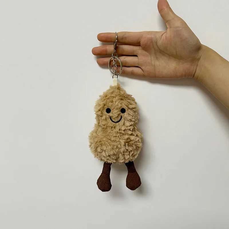 Jelly Cat Peanut Pendant Keychain Bag Accessories Cute Peanut Dolls for Boys and Girls Holiday Girls Friends Gift Wholesale W250411